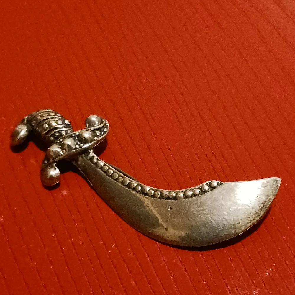Vintage Danger Brooch
